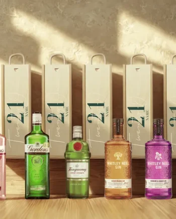 Personalised 21st Birthday Gin Gift Set – 70cl with Personalised Lid