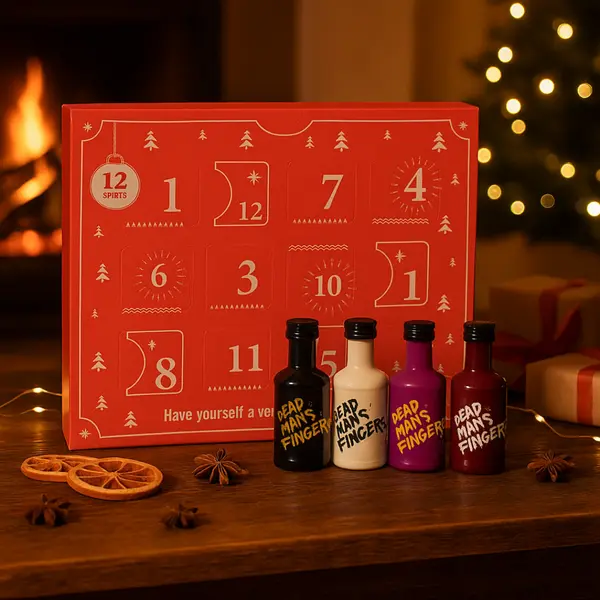 12 Rums of Christmas Dead Man’s Fingers Advent Calendar 2026 – Rum Miniature Christmas Gift Set (12 x 5cl)