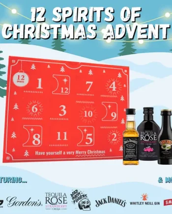 12 Spirits of Christmas Advent Calendar 2026 - With Rum, Gin, Whiskey, Vodka & Tequila (12 x 5cl)