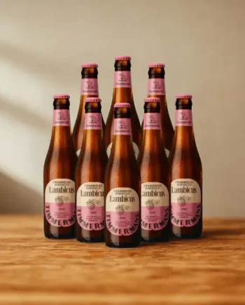 Timmermans Lambicus Framboise Hibiscus Belgian Fruit Beer 330ml Bottles with Free Glass - 4.0% ABV (Multipack)