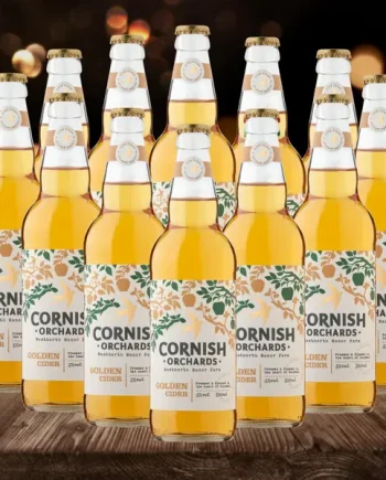Cornish Orchards British Gold Cider 500ml Bottles - 5.00% ABV (12 Pack)
