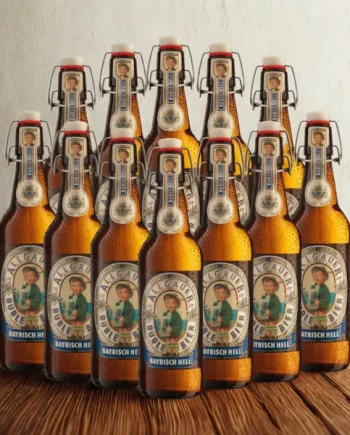 Allgäuer Brauhaus Bayrisch Hell German Lager 500ml Bottles – 4.7% ABV (Multipack)