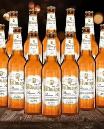 Bitburger Pilsner Premium German Lager 330ml Bottles - 4.8% ABV (12 Pack)