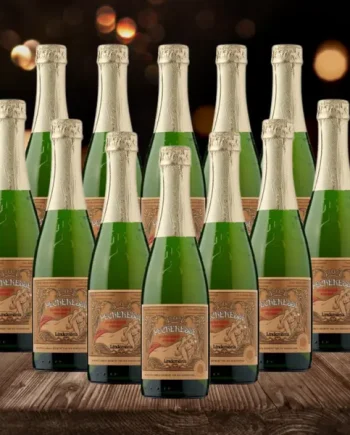 Lindemans Pescheresse Belgian Lambic Fruit Peach Low Alcohol Beer 355ml Bottles - 3.5% ABV (12 Pack)