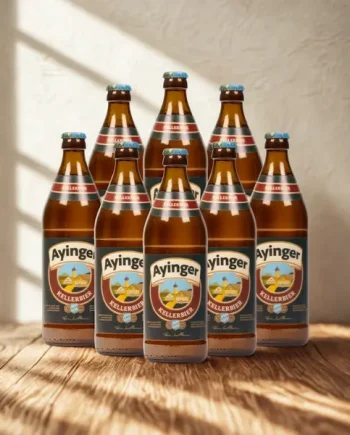 Ayinger Kellerbier 500ml Bottles - 4.9% ABV (Multipack)