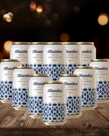 Alhambra Sin 12 Spanish Alcohol Free Lager 330ml Cans - 0.7% ABV (Multipack)