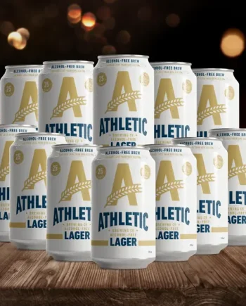 Athletic Brewing Co Alcohol Free Lager 355ml Cans - 0.5% ABV (Multipack)