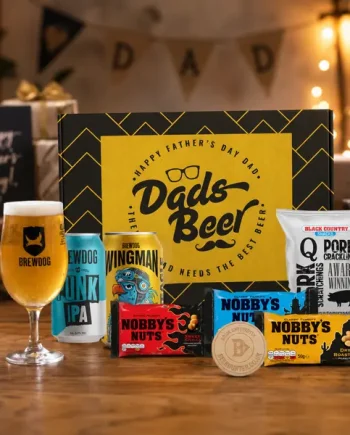 BrewDog Craft Beer Gift Differently Set with Glass & Snacks (2 Pack)