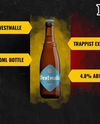 Westmalle Belgian Trappist Extra Blonde 330ml Bottles (Multipack) - 4.8% ABV
