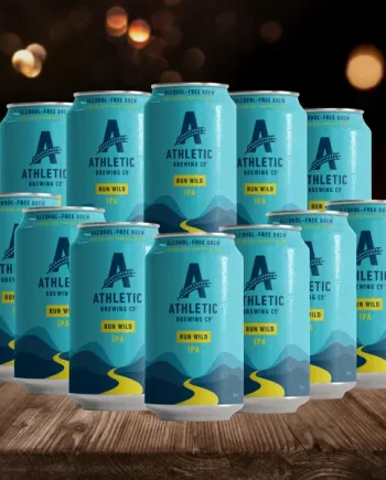 Athletic Brewing Co Run Wild American Alcohol Free IPA 355ml Cans - 0.5% ABV (MultiPack)