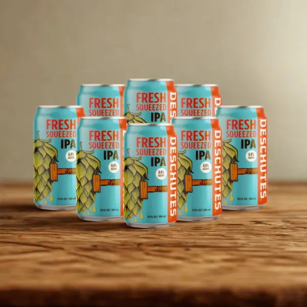 Deschutes Fresh Squeezed IPA – American Craft India Pale Ale - (6.4% ABV) - 355ml Cans (8 Pack)