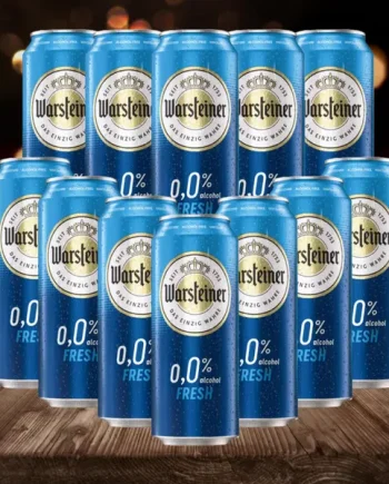 Warsteiner Fresh German Alcohol Free Pilsner 500ml Cans - 0.0% ABV (Multipack)