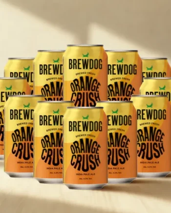 BrewDog Craft IPA Beer Orange Crush 4.3% ABV (12 Pack) - BBE 26/04/26