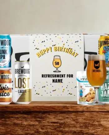 Personalised Hoppy Birthday BrewDog Beer Gift Set (5 Can Selection)