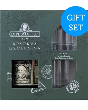 Diplomatico Reserva Exclusiva Rum 70cl Glass Pack