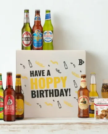 Lager Hoppy Birthday Gift Box with Glass - (8 Pack)