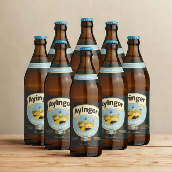 Ayinger Lager Hell 330ml Bottles - 4.9% ABV (Multipack)