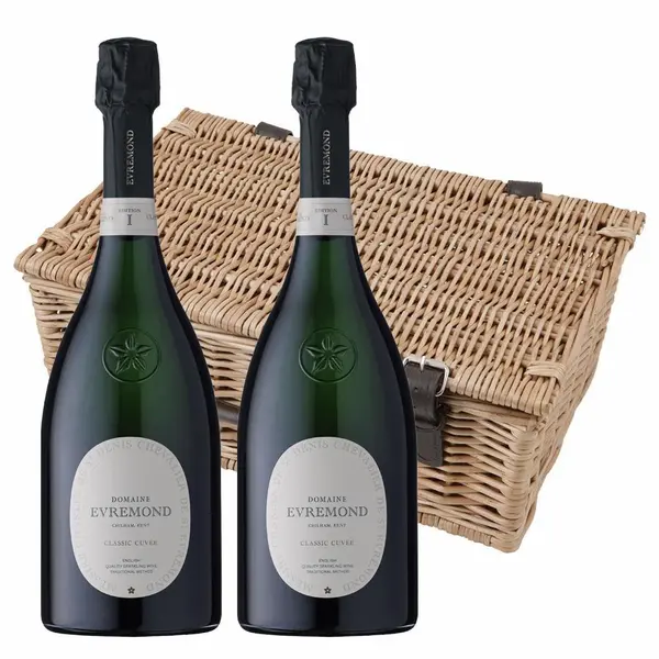Domaine Evremond Brut Classic Cuvee English Sparkling 75cl Twin Hamper (2x75cl)