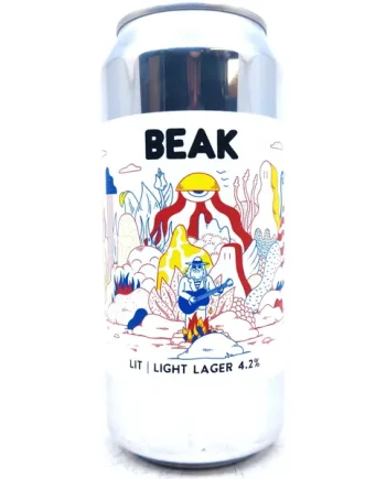 Beak Brewery Lit Light Lager 4.2% (440ml can)