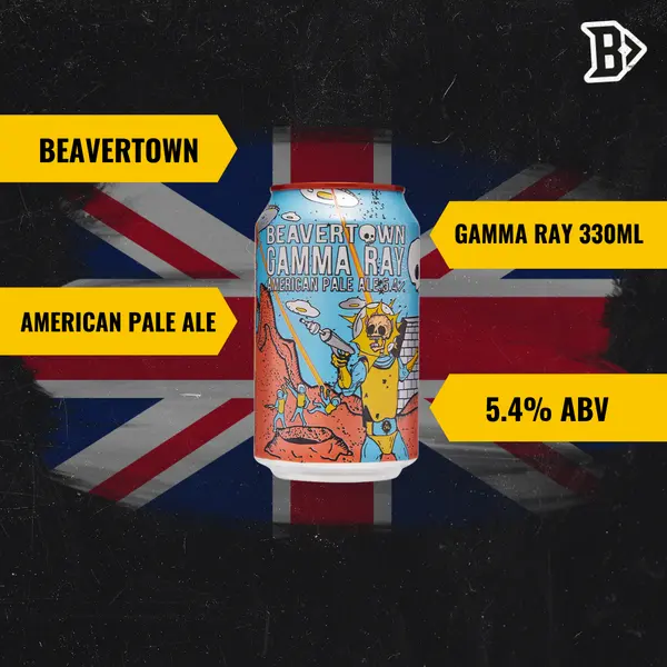Beavertown Gamma Ray Beer: American Pale Ale 330ml Cans - 5.4% ABV (12 Pack)