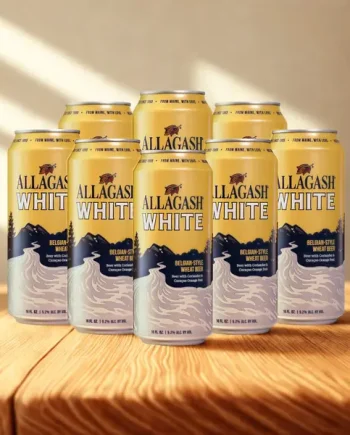 Allagash White Belgian - American Craft Witbier 473ml Cans -5.2% ABV - (8 Pack)