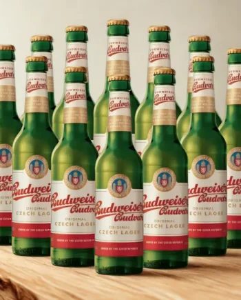 Budweiser Budvar Czech Lager 330ml Bottles - 5% ABV (Multipack)