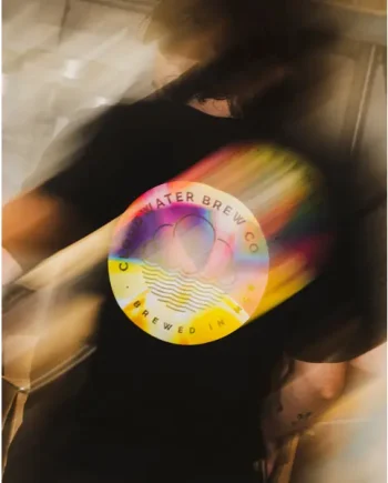 Black Cloudwater T-Shirt with print