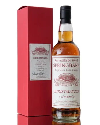 Springbank, Amontillado Cask, Private Bottling, Christmas 2006, 1 of 66 bottles