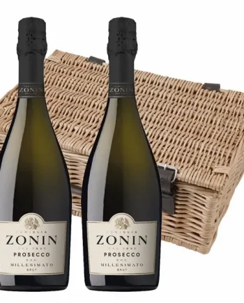 Zonin Prosecco Brut Millesimato DOC 75cl Twin Hamper (2x75cl)