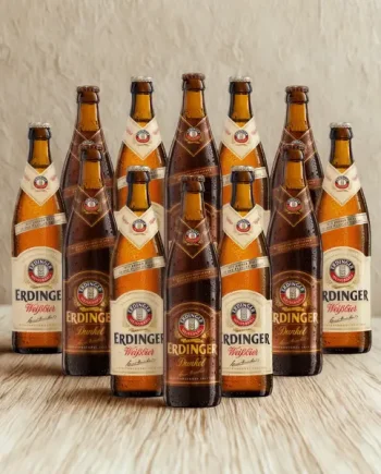 ERDINGER German Wheat Beer Mixed Case (Weiss & Dunkel) – (12 Pack)