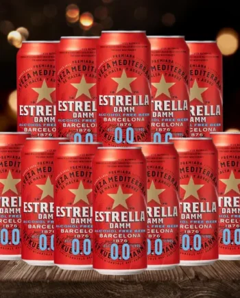 Estrella Damm 0.0 Alcohol-Free Lager 440ml Can (Multipack)