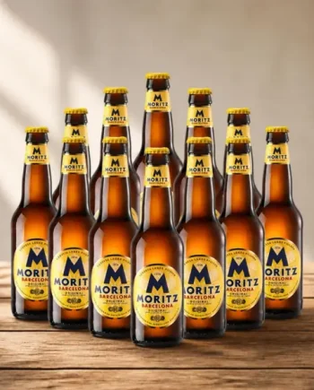 Moritz Barcelona Original Spanish Lager 330ml Bottles - 4.7% ABV (Multipack)