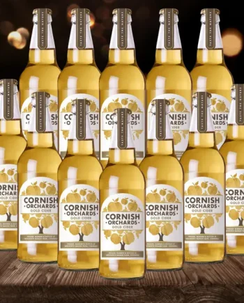 Cornish Orchards Gold British Cider 500ml Bottles - 5.0% ABV (12 Pack)