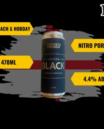 Anspach & Hobday London Black Nitro Porter 470ml - 4.4% ABV (Multipack)