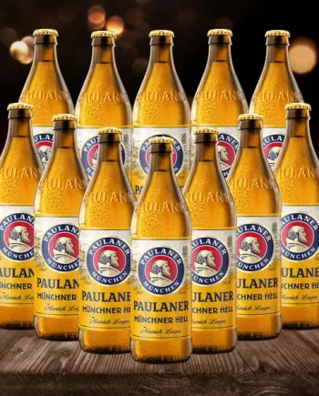 Paulaner Munchner Hell Premium German Lager 330ml Bottles (12 Pack) - 4.9% ABV