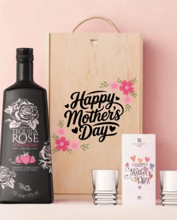 Mother’s Day Tequila Rose Gift Set (70cl) with Shot Glasses & Chocolate – Unique Mother’s Day Gift For Mum