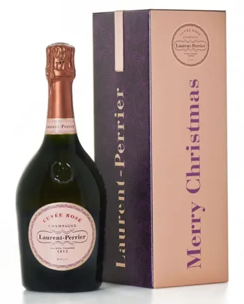 Laurent Perrier Cuvee Rose Merry Christmas Tin 75cl