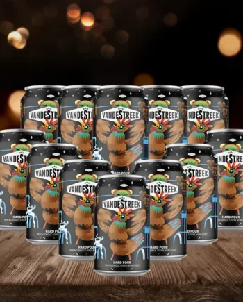 VandeStreek Hard Pour Dutch Non-Alcoholic Stout 330ml Cans - 0.5% ABV (12 Pack)