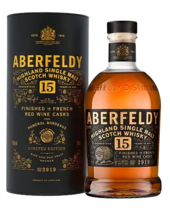 Aberfeldy 15 Year Old Single Malt Whisky Pomerol Wine Cask Finish 70cl