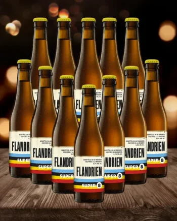 Haacht Super 8 Flandrien Belgian Blond Beer 330ml Bottles - 4.4% ABV (12 Pack)