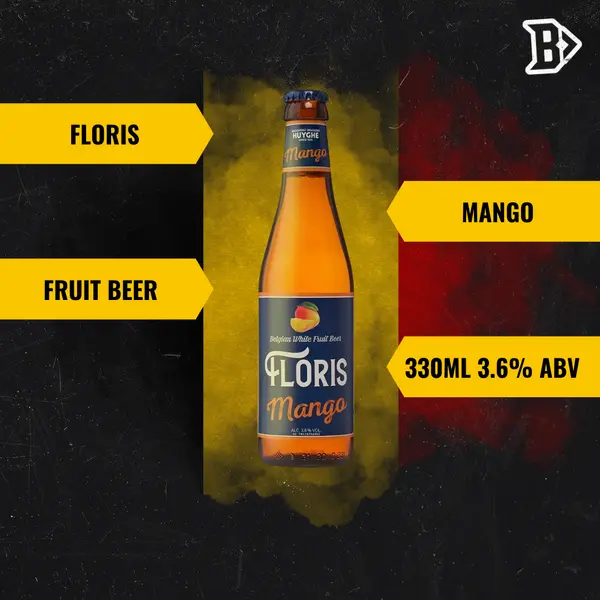 Floris Mango Belgian Fruit Beer 330ml Bottles - 3.6% ABV - (Multipack)