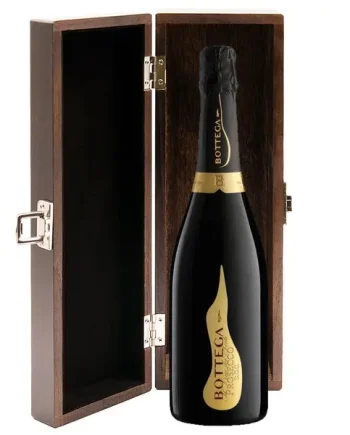 Bottega Vino dei Poeti Prosecco 75cl in Luxury Elm Wood  Gift Box
