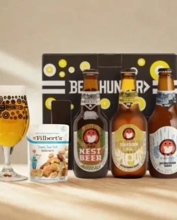 Hitachino Nest Japanese Mixed Beer Gift Set with Glass (3 Pack)