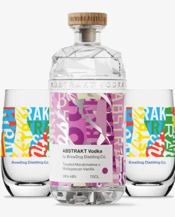 Abstrakt Toasted Marshmallow & Madagascan Vanilla Vodka + 2 Glasses
